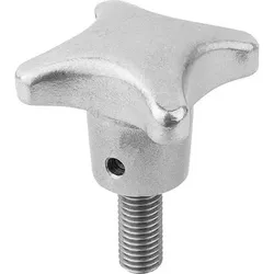 KREUZGRIFF DIN6335 M08X20, D1=40, H=25, FORM:L, ALUMINIUM, KOMP:EDELSTAHL