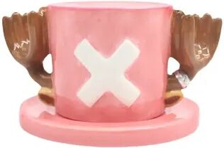Uplifted Trends One Piece Hat Shaped Ceramic Mug With Saucer For Anime Fans chopper