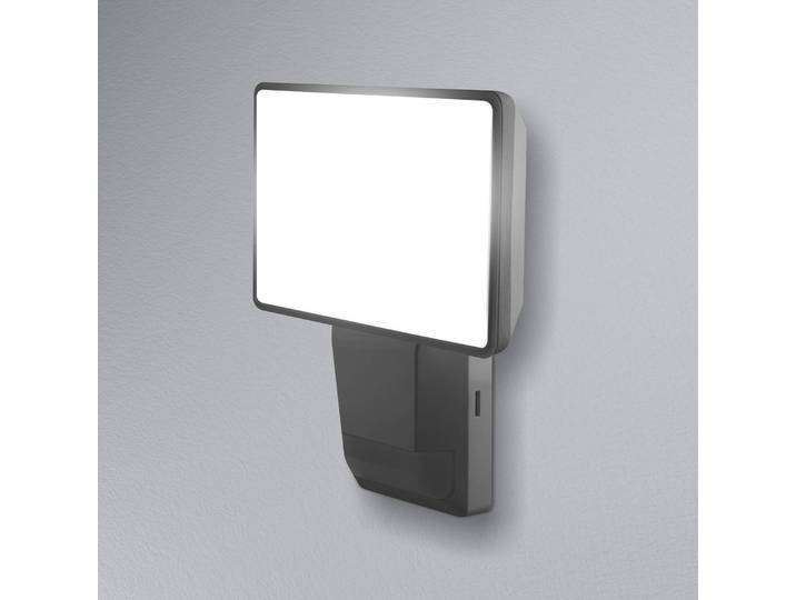 OSRAM LED-Sensor-Außenstrahler ENDURA PRO FLOOD, grau, 15 W FLOOD, alu / grau / zink, Kunststoff