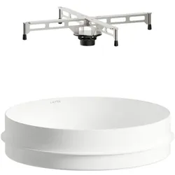 Laufen Einbauwaschtisch von oben IN & OUT rund, 400 x 400 x 114 mm in weiß