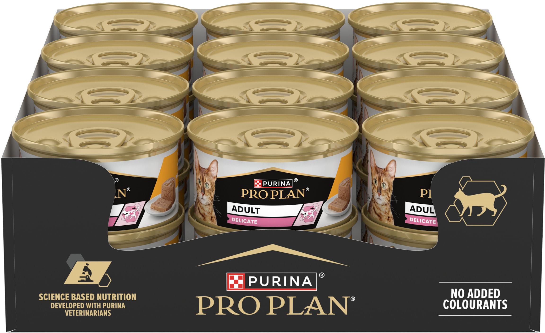Purina Pro Plan Cat Adult Delicate Mousse Lattina Multipack 24x85G POLLO