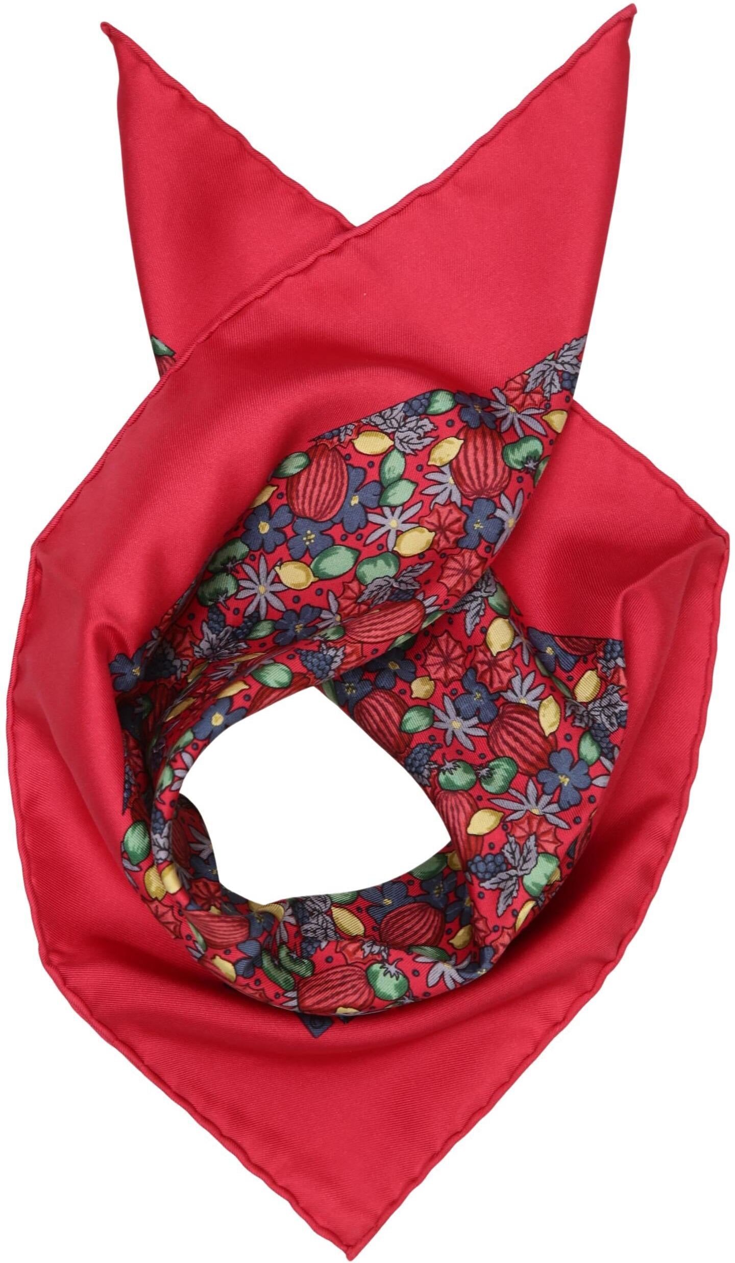 Hermès Damen Schal oder Tuch, Rot, Seide - Second Hand