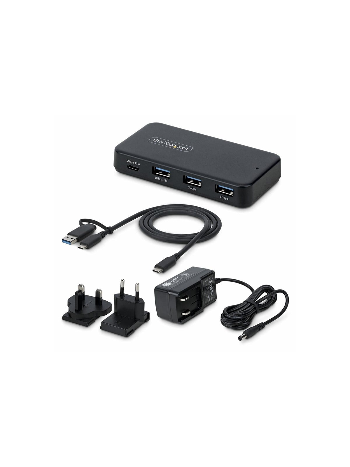 StarTech.com Startech - hub - 4 ports USB-Hubs - 4 - Schwarz