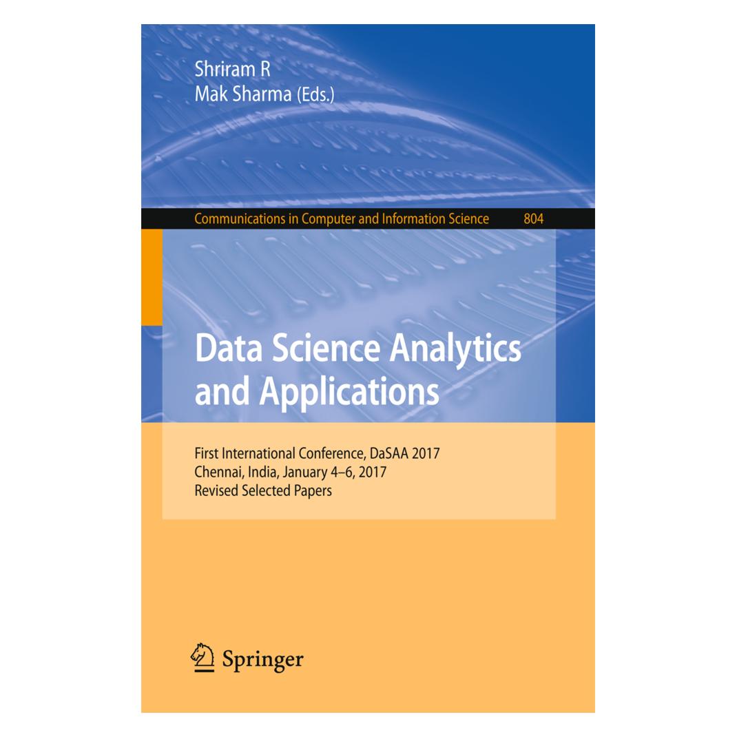 Springer Data Science Analytics and Applications (Englisch, Softcover, Shriram R Mak Sharma) (55971544)