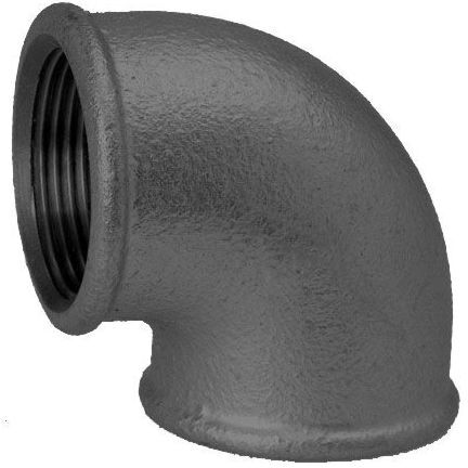 Schmidt, Hermann Hermann Schmidt Temperguss Winkel DN 10, 3/8" 90°, Innengewinde, schwarz