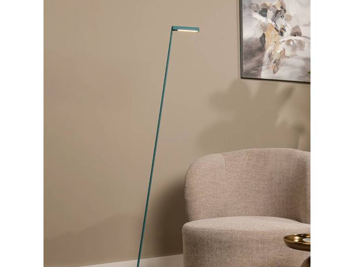 Lucide LED Stehlampe Lavale, dimmbar, blau, für Wohn- / Esszimmer, Metall, Modern