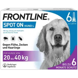 FRONTLINE SPOT-ON für Hunde L (20-40 kg) gegen Zecken, Flöhe und Haarlinge 6 St Lösung