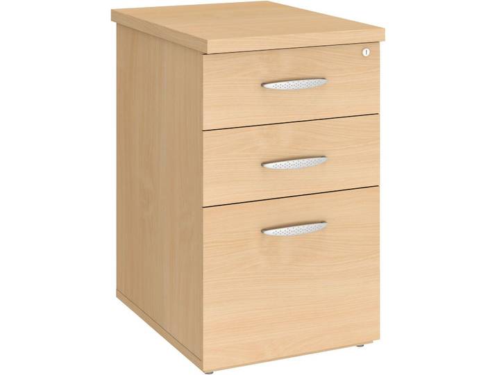 Caisson hauteur de bureau bois profondeur 60 cm hêtre Bruneau Excellens - Caissons hauteur bureau - Bruneau