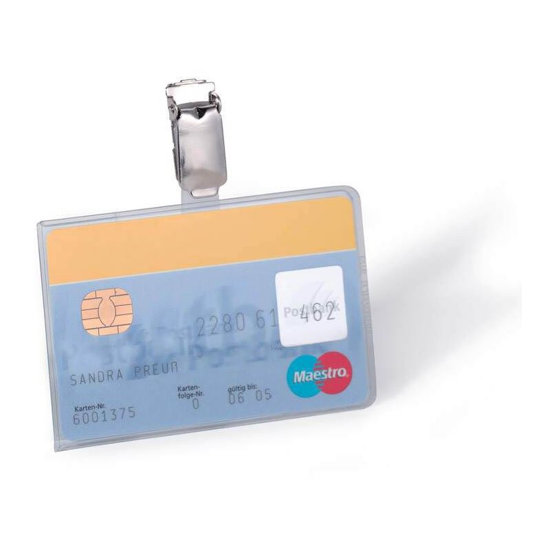 DURABLE 25 Namensschilder mit Clip 9,0 x 5,4 cm
