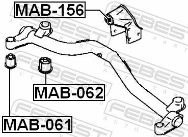 Febest Lagerung, Differential Mab-156 Für Mitsubishi