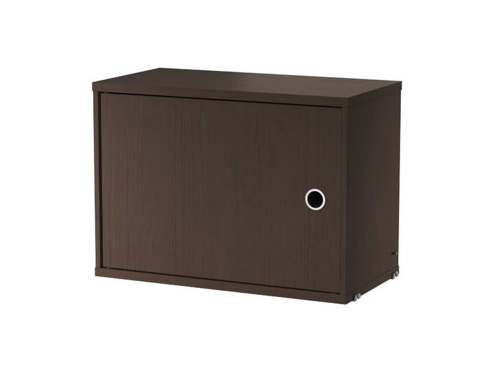 String String Schrank mit Tür Dunkle Eiche, 58x30 cm