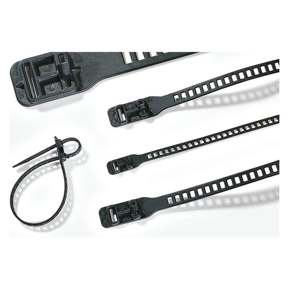 HellermannTyton SRT34011-TPU-BK-L1 ladder ties (Kunststoffkabelbinder, 340 mm, 50 Stk.) (115-11349)