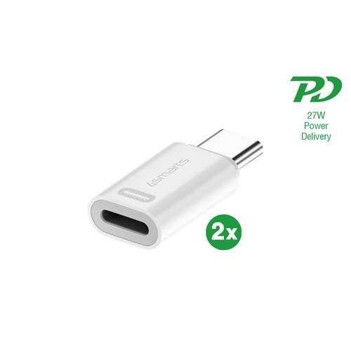 4Smarts USB-Adapter Apple Lightning Stecker, USB-C Weiß 540711