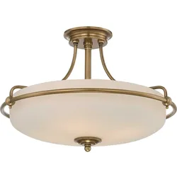 Elstead Lighting Griffin 4-flammige Deckenleuchte 528 mm Messing verwittert