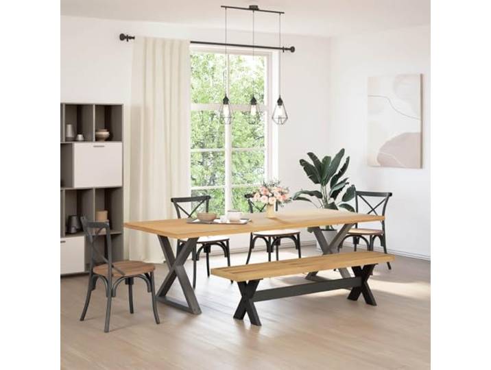 Sitzbank NOAIN Massivholz Kiefer 160 x 41 x 45 cm Esszimmerbank rustikal