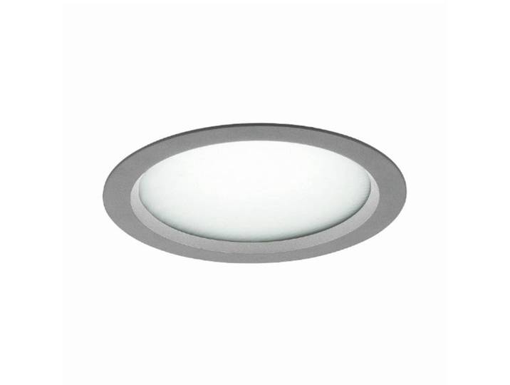 LTS Mikroprismen-LED-Einbauleuchte Vale-Tu Flat Large, alu / grau / zink, für Flurbereich, Aluminium, Downlight