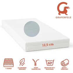 Grafenfels Matratze Bronze 90x200 fest 12,5cm hoch 7-Zonen