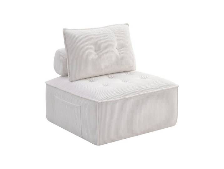 FELIXLEO Sitzsack Modularer Loungesessel ohne Armlehnen, XXL Sitzfläche, Cordbezug (1 St)