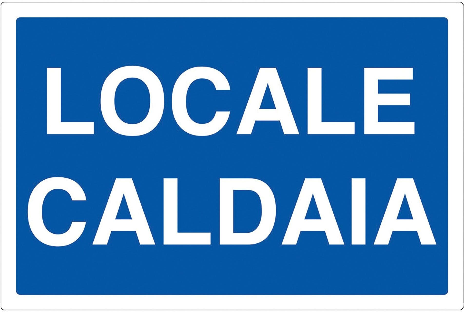 Nuova Algis CARTELLO LOCALE CALDAIA IN PVC 30x20 cm