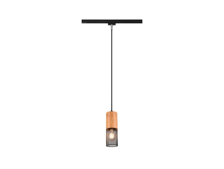 Trio Leuchten Schienensystem-Hängeleuchte, Schwarz, Holz, Metall, 180 cm, Lampen & Leuchten, Innenbeleuchtung, Schienensystem