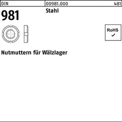 Nutmutter DIN 981 KM23 M115x2 Stahl 1 Stück
