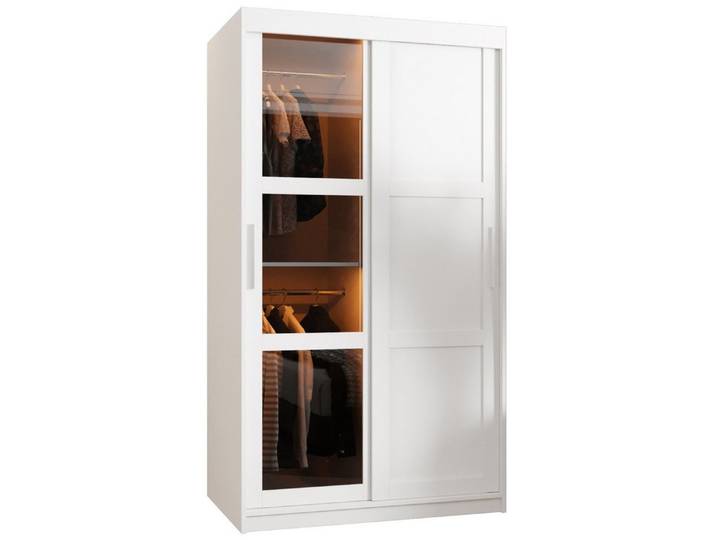 ABIKS MÖBEL Schwebetürenschrank DOME 3 Schlafzimmerschrank - mit Schiebetüren, Kleiderstange, Regalen