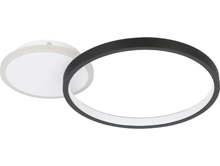 Eglo 900421 GAFARES LED Deckenleuchte 15W 405x290mm Schwarz Weiss steuerbare Lichtfarbe dimmbar