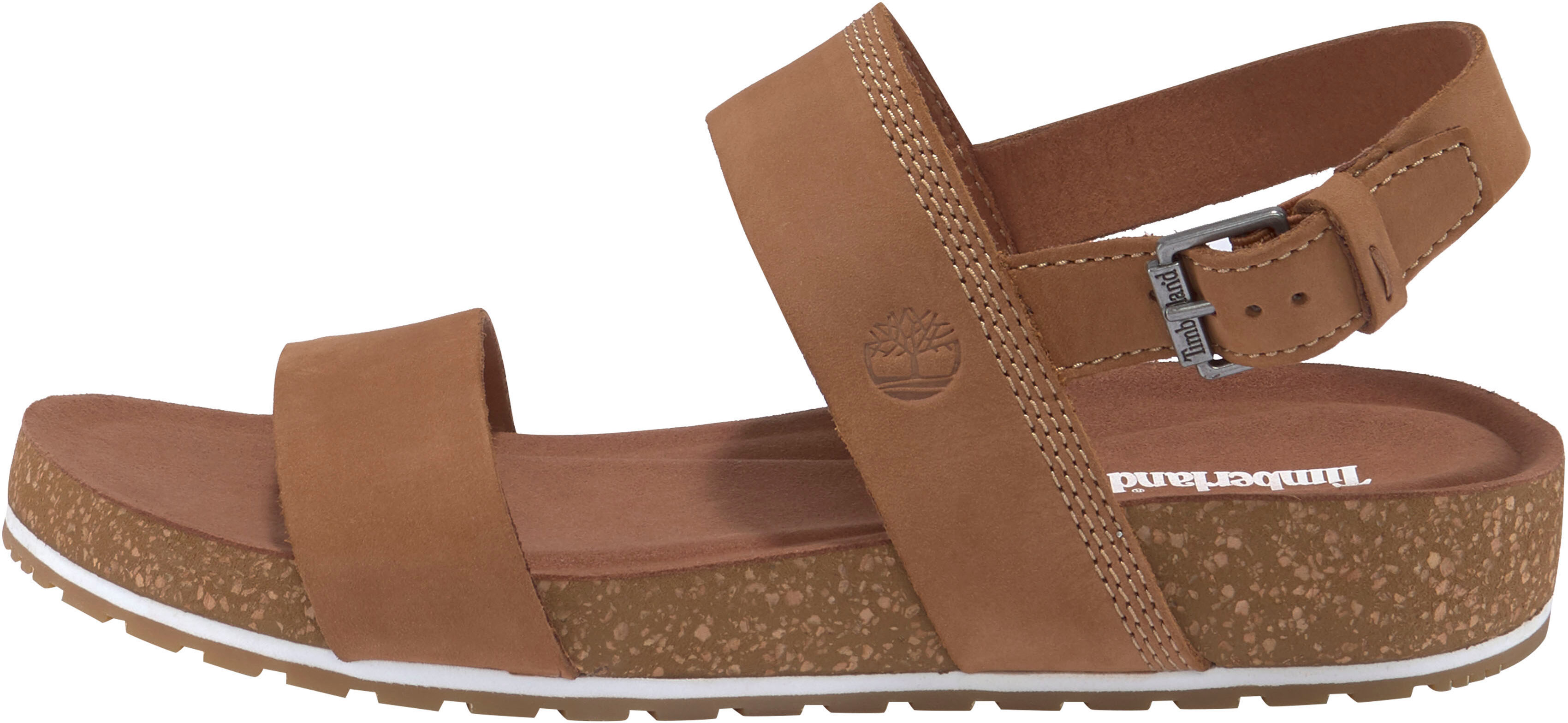 Sandale TIMBERLAND "Malibu Waves 2Band Sandal", Damen, Gr. 37, braun, Leder, Schuhe Sandale braun 37
