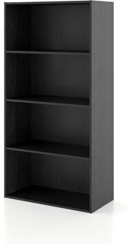 Denhour DH BASIC Modern Stackable Storage Organizer Bookcase with Doors