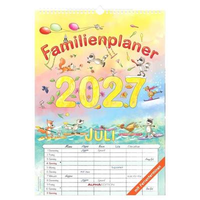 Familienplaner Cartoon 2027