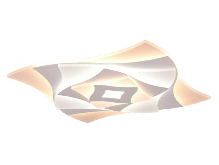 Trio Leuchten LED Deckenleuchte Akita 647110131, Metall Weiß matt, Acryl, inkl. 56 Watt LED, Fernbedienung, Dimmbar, Farbwechsel