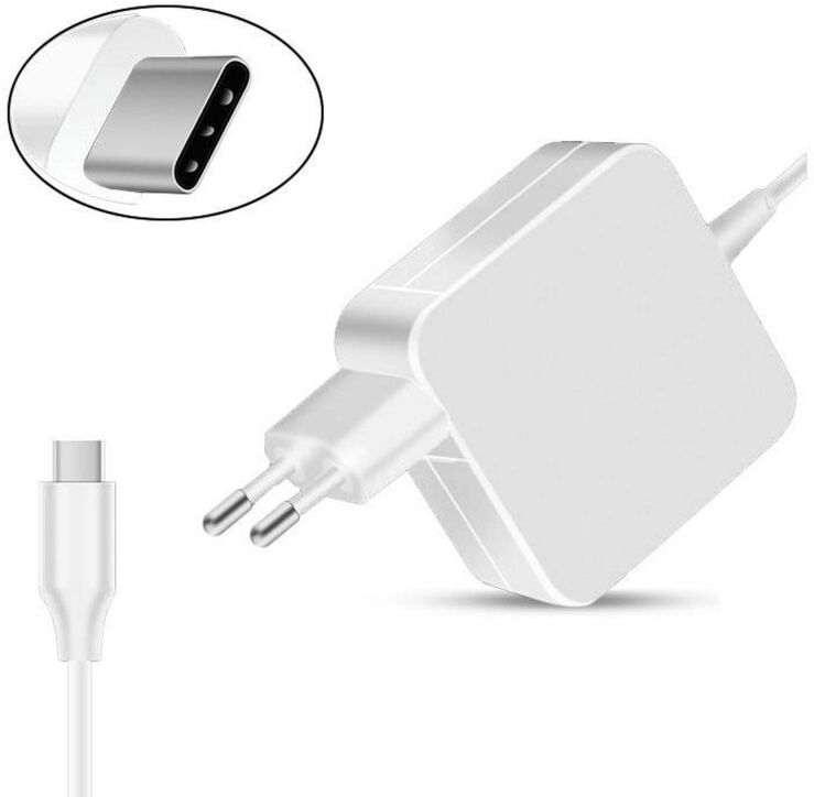 USB TYP C LADEGERÄT USB-C 65W 5V/2.4A 9V/3A 12V/3A 15V/3A 18V/3A 20V/2.25A 20.3V/3A 65W