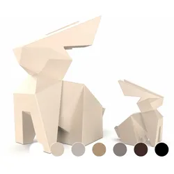 Vondom »Usagi & Kousagi« Origami Figur klein / Lackiert Hochglanz / Cream 3117