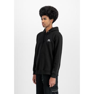 Hoodie ALPHA INDUSTRIES "Basic SL Hoodie", Herren, Gr. M, schwarz, Obermaterial: 80% Baumwolle, 20% Polyester, regular fit, Sweatshirts Hoodie