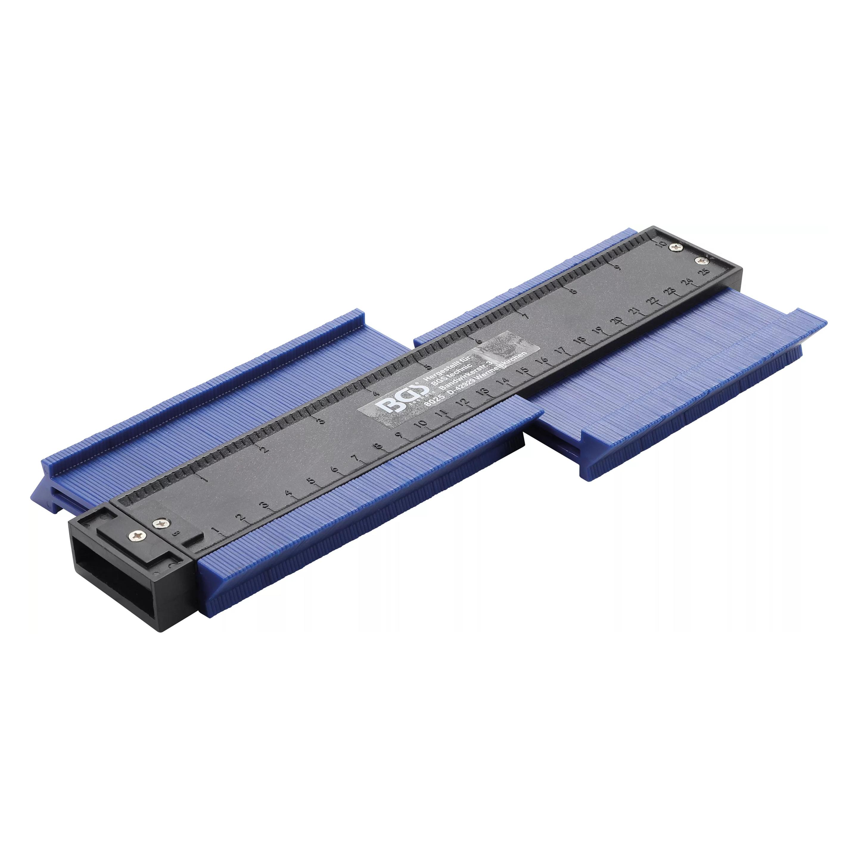 BGS Konturenlehre 250 mm (Türgriff) (8025)