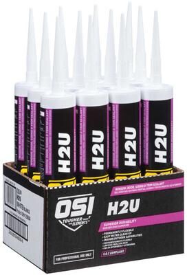 OSI H2U Window Door & Siding Sealant - White Carton of 12