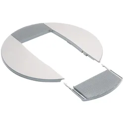Hager DAC2809016 Rosette für Deckenanschlusssäule halogenfrei zu DA200 2-seitig verkehrsweiß