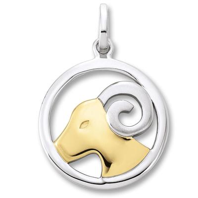 Sternzeichenanhänger ONE ELEMENT "Sternzeichen Anhänger aus 925 Silber", silber, Schmuckanhänger, Damen, WidderimSetmitHalskette, Steinbock, Silber 925 (Sterlingsilber)