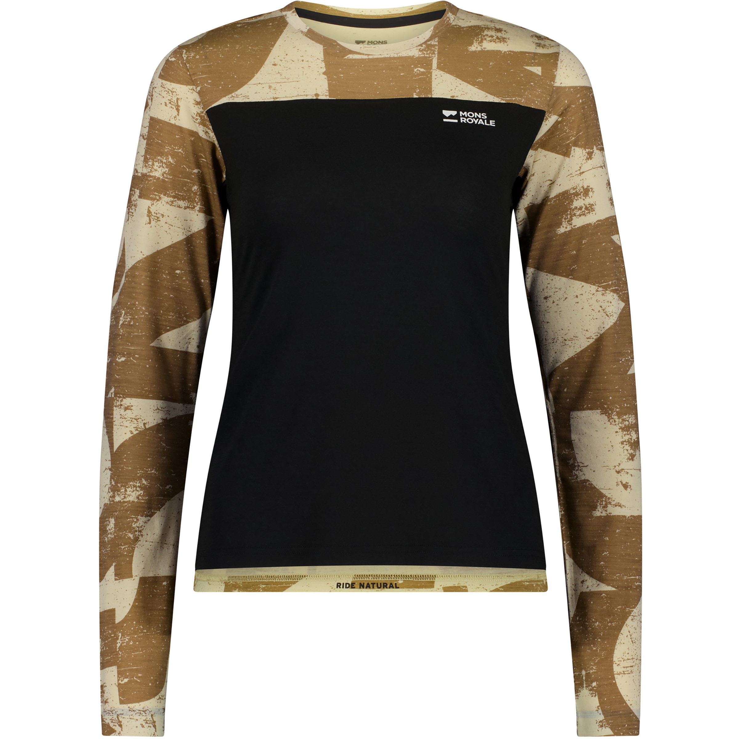 Mons Royale Diversion Merino Bike Damen Longsleeves Merino schwarz Größe XS Mountainbike Atmungsaktiv Merinowolle