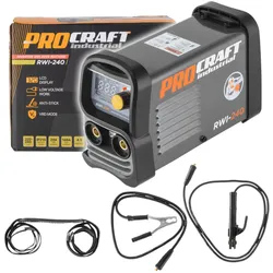 Procraft, Schweissgerät, Industrial RWI-240 Inverter Schweissgerät 4 kW 20 - 140 A MMA TIG Lift (Inverterschweissgerät)