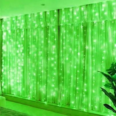 Uplift Picks Radiant USB Curtain Fairy Lights With Remote For Effortless Home Ambiance green 3x3 M 300 Leds