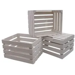Gerso 3er-Set Holzkiste »DK2« braun