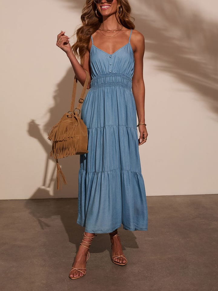 LA Angels Kleid in Hellblau - XL