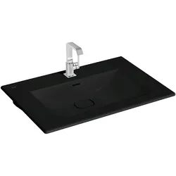 VitrA New Metropole Möbelwaschtisch wandgebunden rechteckig 80 x 53 cm mit Hahnloch,7538B483-7210 7538B483-7210