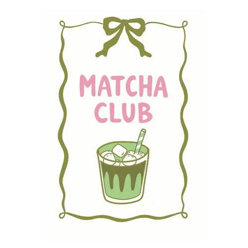Poster met lijst A Bit of Everyday - Matcha Club - 30 x 40 cm
