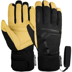 Reusch DOWN SPIRIT GORE-TEX SC - Skihandschuhe - black/camel (7490) 10,5