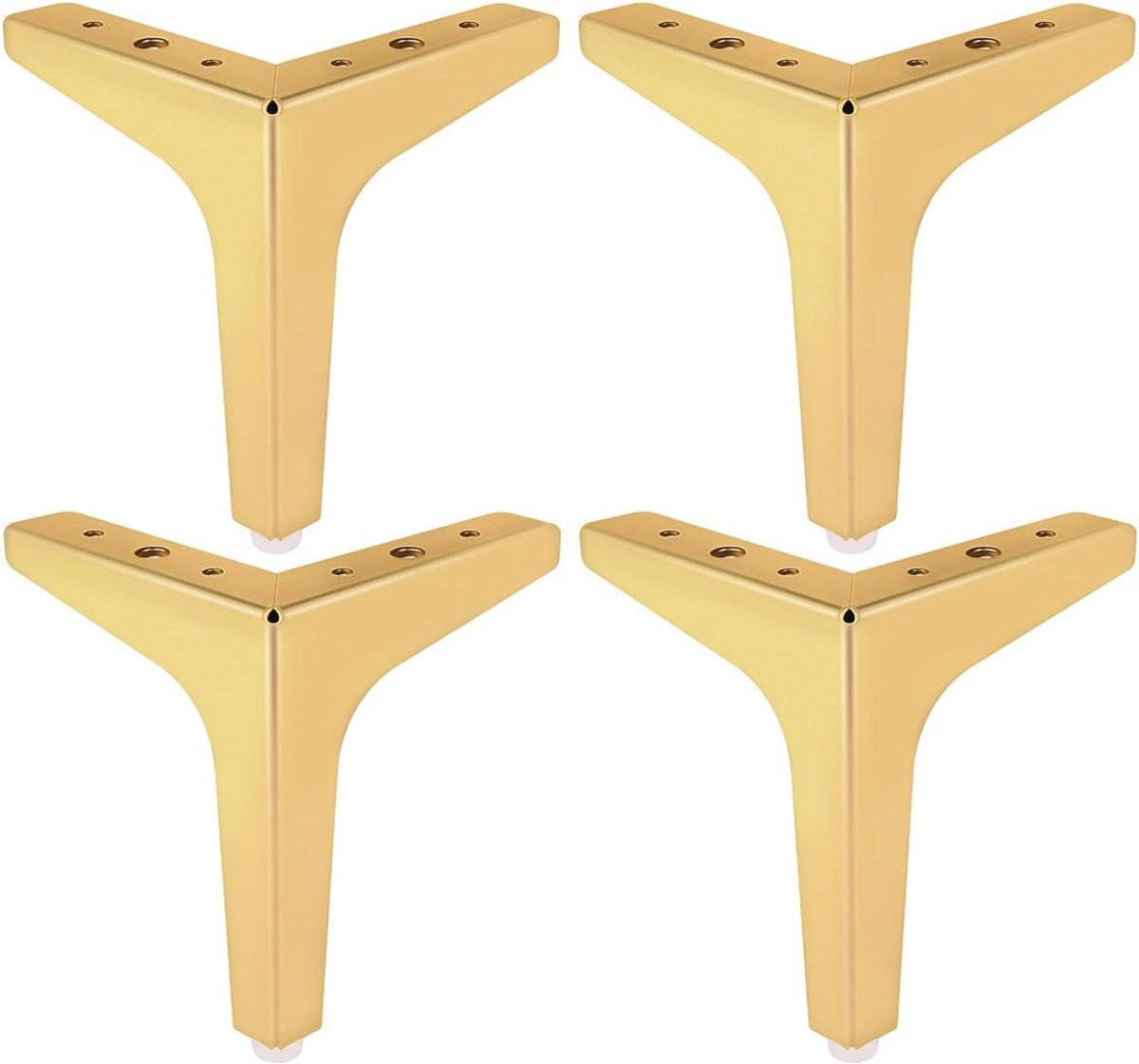 Moderne 6 Inch Metalen Meubelpoten - Driehoek Diamant Voeten voor Meubels