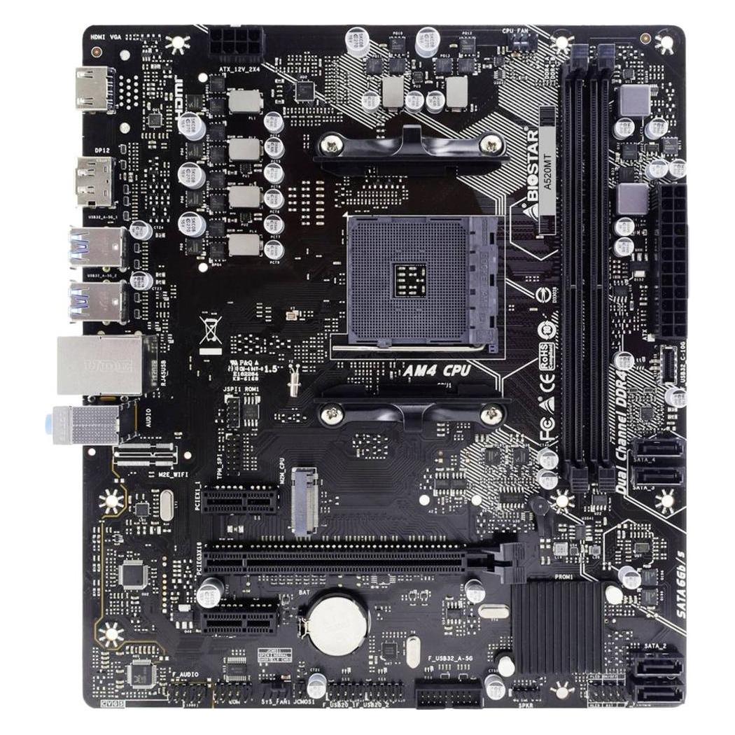 Biostar A520MT (AM4, AMD A520, mATX) (A520MT)