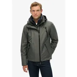Superdry für Herren. M5012100A Graue Windschutzjacke mit Kapuze (XXL), Lässig, Recyceltes Polyester, Nachhaltig