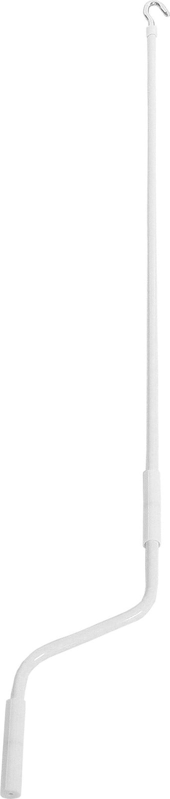 Mendler Handaandrijving voor zonneschermen met handkruk, wit, 150 cm